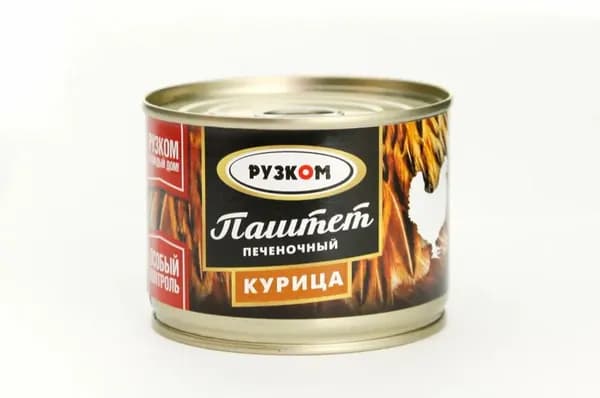 Паштет печеночный. Курица. "Рузком" 180 гр. 4 шт.