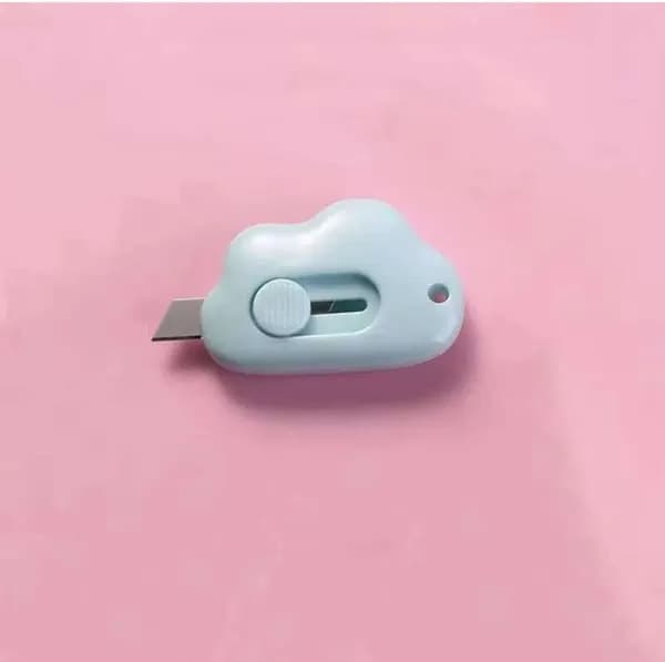 1 шт. Mini Pocket Cloud Art многофункциональный нож для резки бумаги, упаковки, сменным лезвием, канцелярский инструмент.