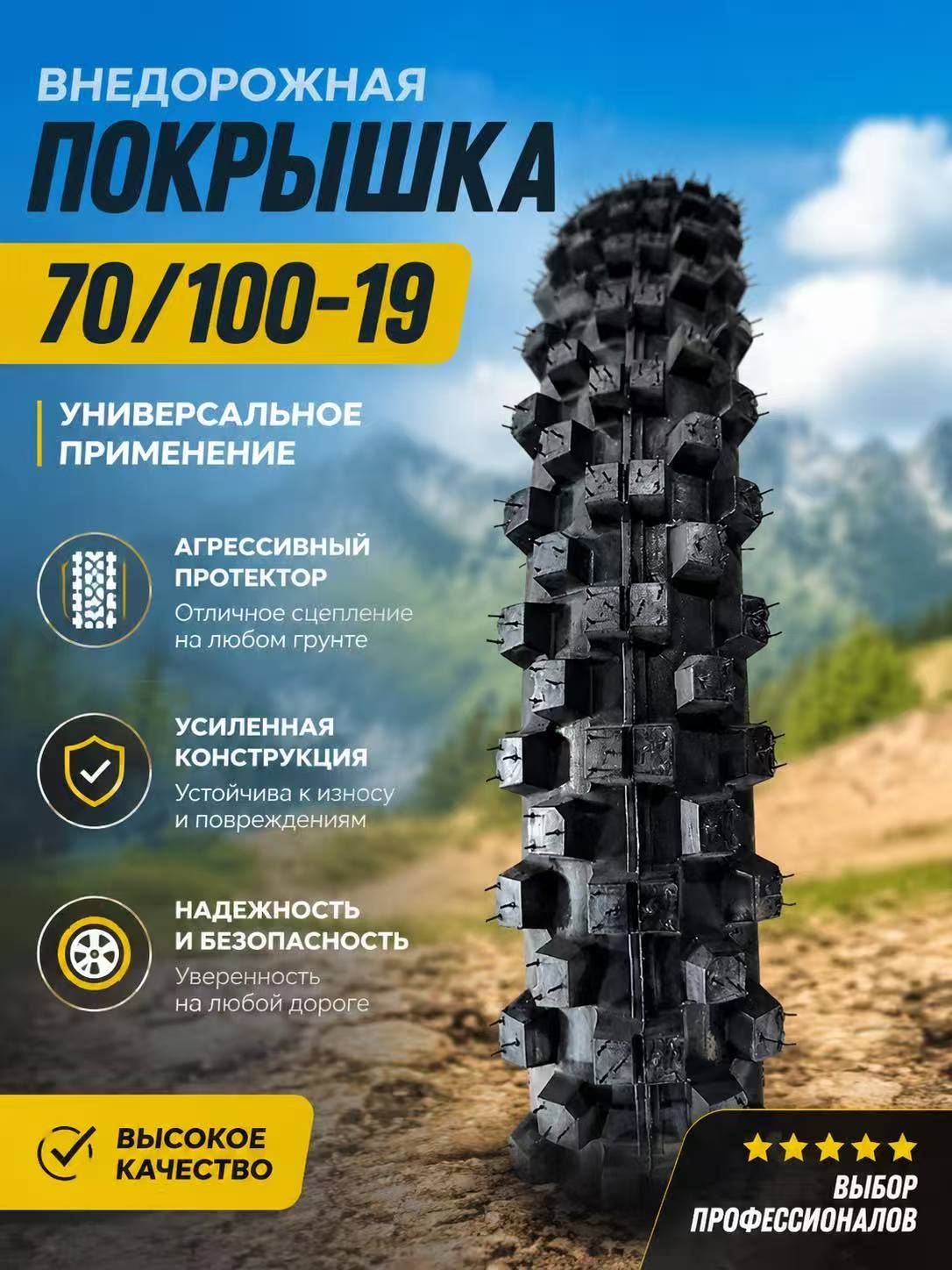 70/100-19 Мотошины  70/100 R19 48 L