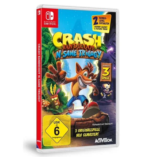 Игра Crash Bandicoot N. Sane Trilogy (Nintendo Switch, Nintendo Switch 2, Английская версия)