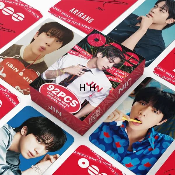 KPOP 92шт/коробка BTS SOLO JIN ARIRANG Фотокарточки ARIRANG JIN Коллекционная карточка