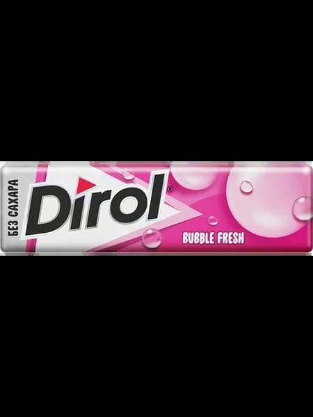 Жевательная резинка DIROL Bubble Fresh Мята и фрукты, 13,6г