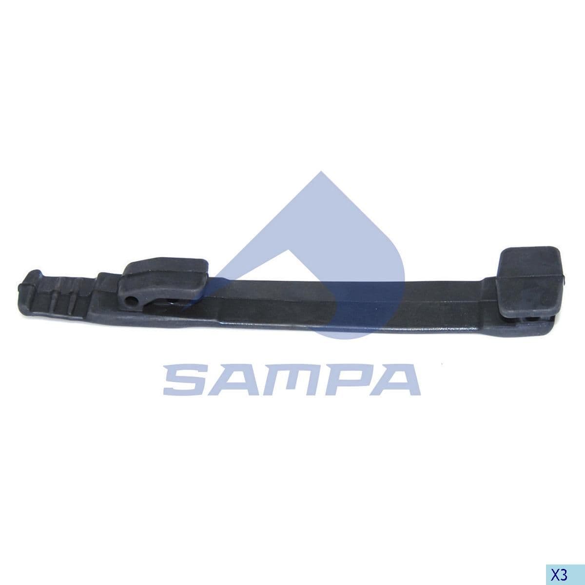 Держатель брызговика резиновый DAF XF, IV EuroTech/Star, RVI Premium Sampa 051.378