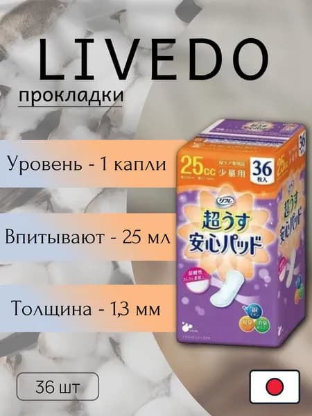Прокладки урологические супертонкие для женщин "Рефрэ" ("Refre") впитываемостью 25 мл №36