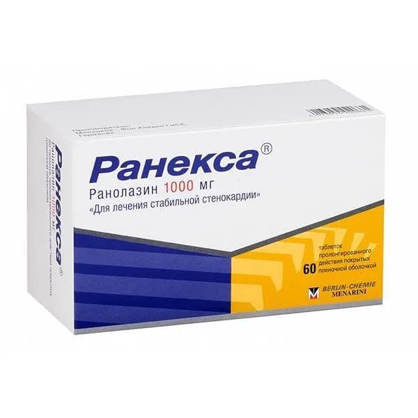 Ранекса таблетки с пролонгированным высвобождением п/о плен. 1000мг 60шт