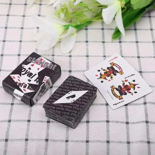 Портативная карточная игра Техасский холдем , Черный