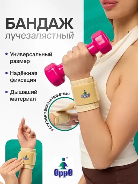Бандаж на лучезапястный сустав OPPO Medical 2081