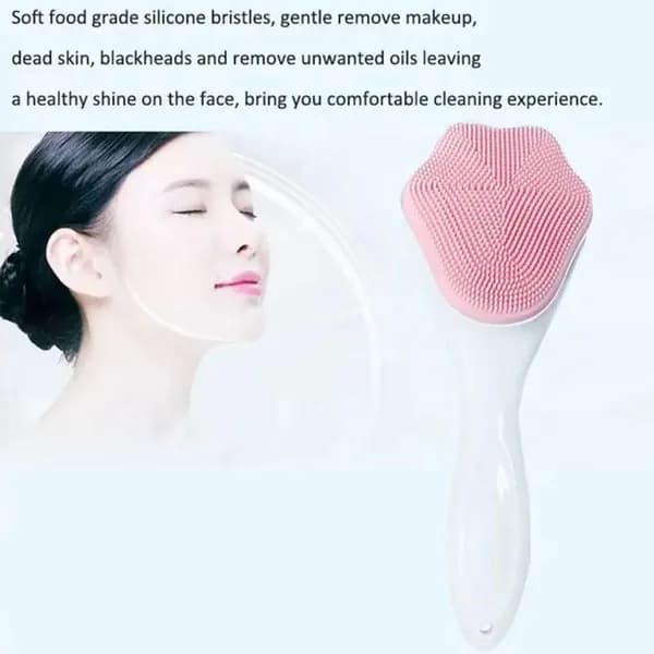 Силиконовая щетка для умывания лица Кошачья лапка