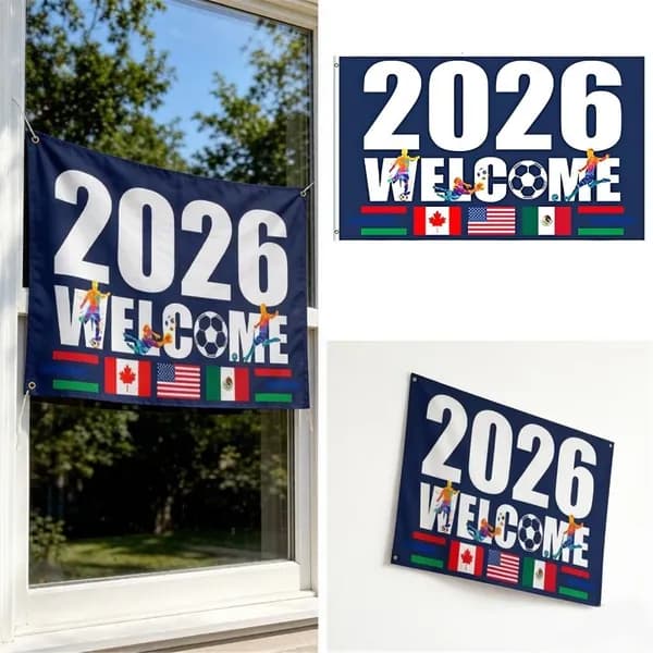 Флаг чемпионата по футболу 2026, - 60 x 90 см - 1