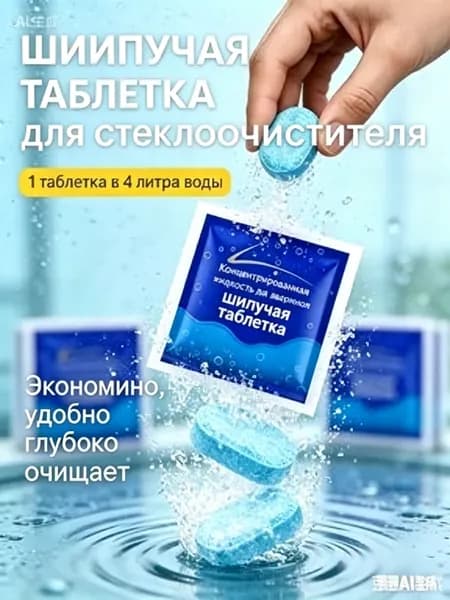 Жидкость стеклоомывателя Глина до -30°C, 10 шт.
