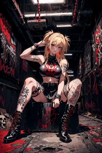 Эротичный постер Game Art Hote Girl Pin up