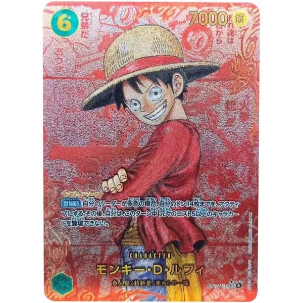 Коллекционные аниме-карты One Piece, Монки Д. Луффи, Сабо, серия OP13, крупный флеш, DIY, высокое качество, самодельные игровые карты, подарок, игрушка