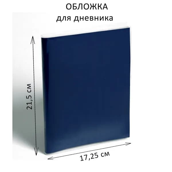 Обложка ПЭ 215 345 мм, 110 мкм, для дневника, 3 шт