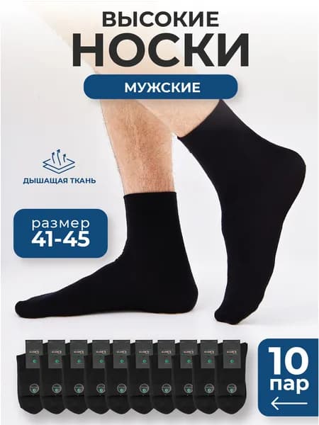 Носки мужские Мужские, 10 пар