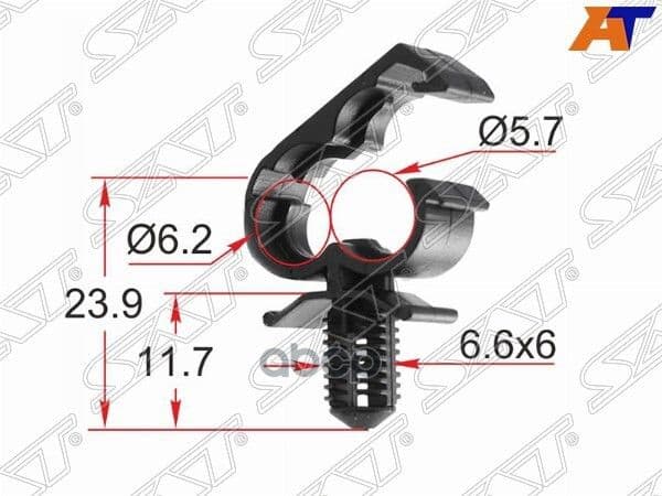Клипса Для Крепления Трубок Ford (1 Шт.) Sat арт. ST-M12386