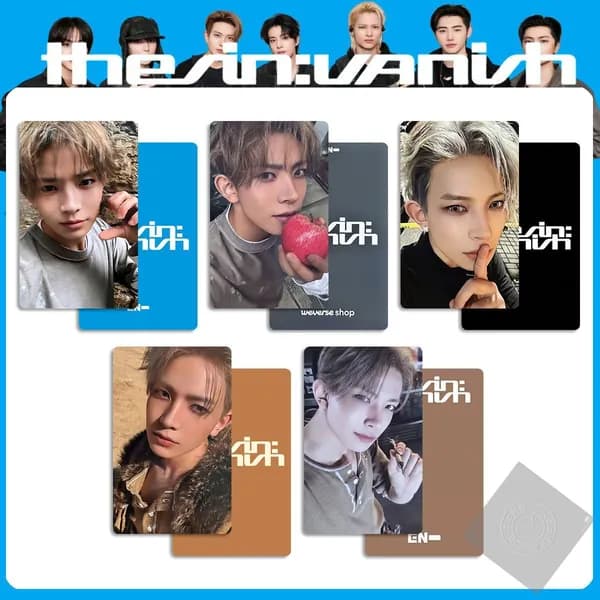 Карточки Enhypen EN THE SIN VANISH k-pop карточки коллекционные Фотокарточки 54 * 86 мм 5 шт