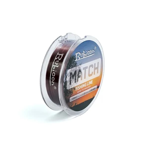 Монофильная леска для рыбалки RUBICON Match 150 м 0,18 мм (brown)