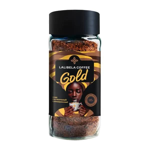 Кофе растворимый Lalibela Coffee Gold сублимированный 95г