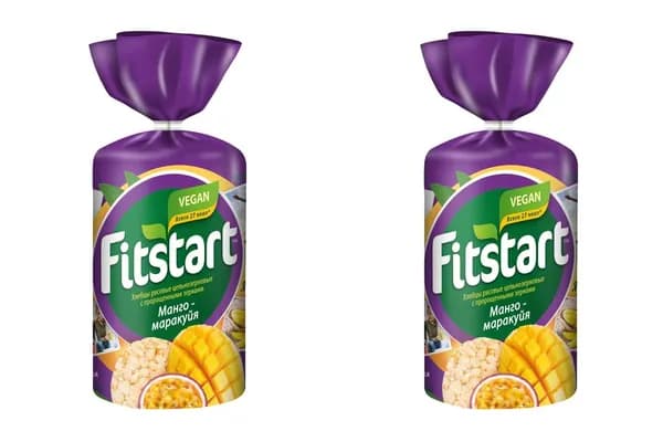 FITSTART хлебцы рисовые Манго-Маракуйя 100гр. - 2 штук/