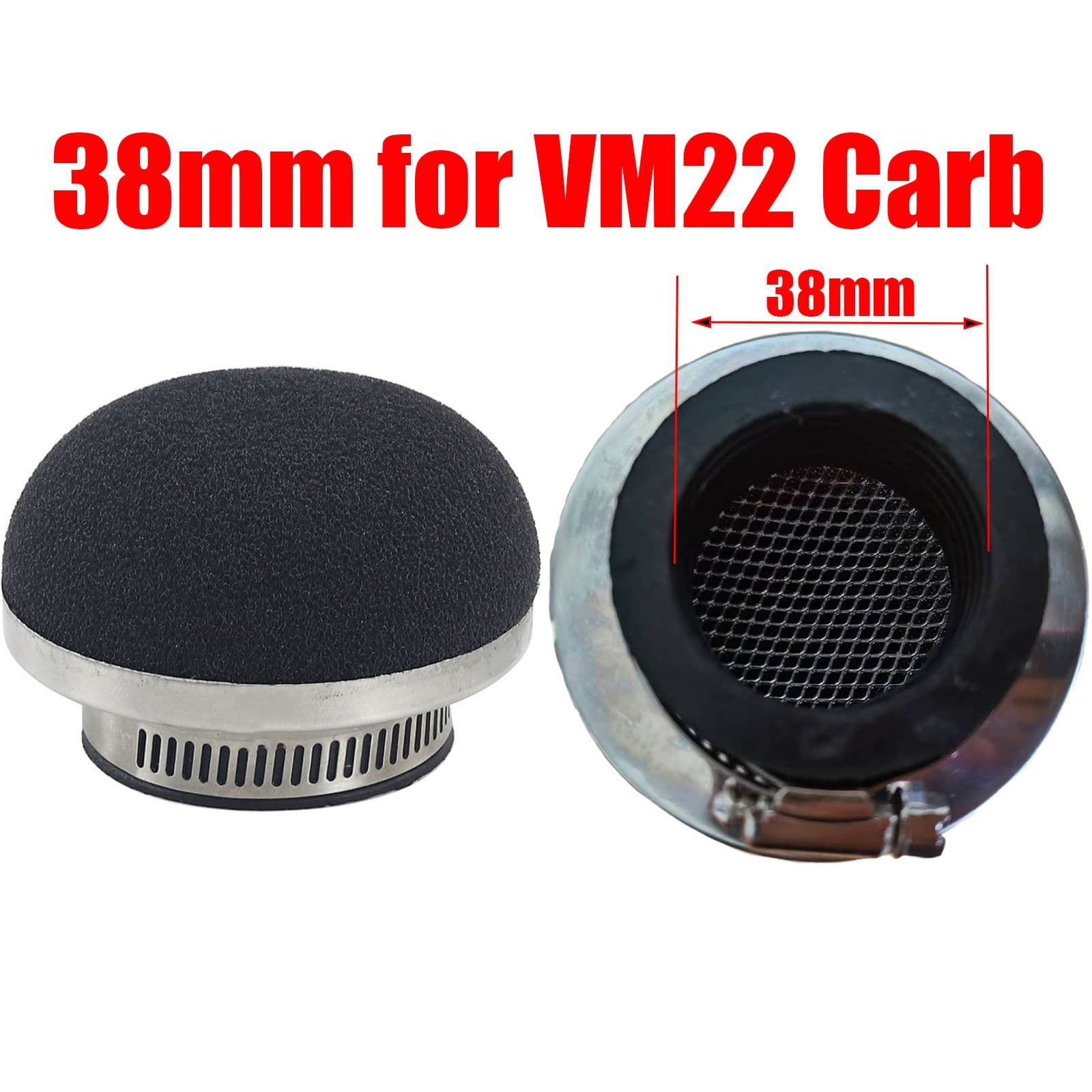 Фильтр воздушный арт. ZYWRC-096-38mm-Black, 1 шт.