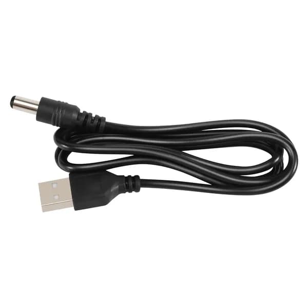 USB-кабель 5,5 мм / 2,1 5 В постоянного тока с разъемом Barrel Jack Power (черн