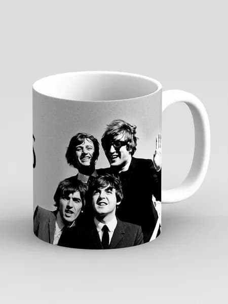 Кружка "The Beatles. Битлз (серый)"