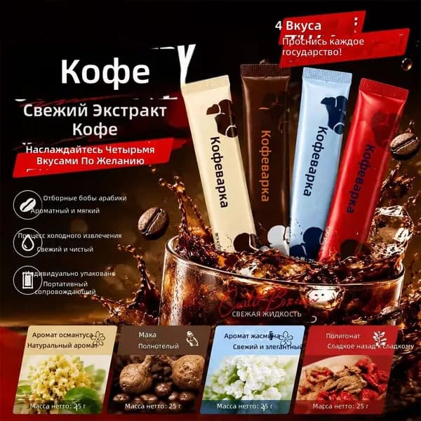 Кофе растворимый Сублимированный 250г. 7шт.