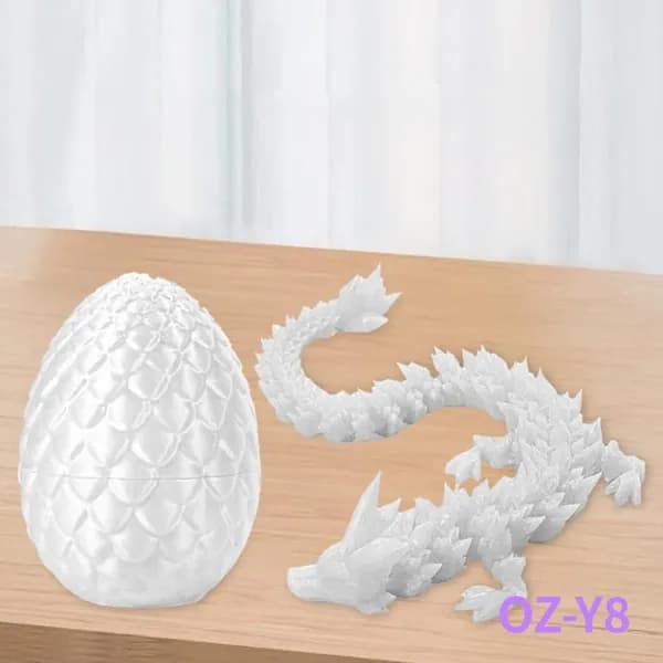 Декоративная фигурка дракона из PLA, светится в темноте