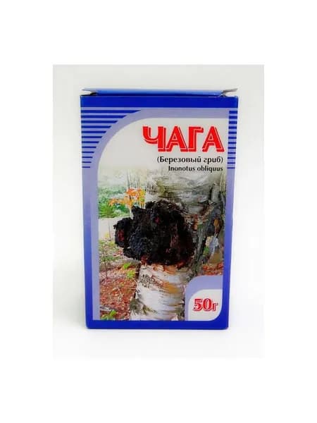 Чага березовый гриб Хорст, 50г