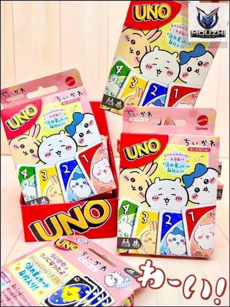 Кобрендовая карточная игра UNO от Chikawa, Подходит для игры 2-10 человек, Семейная вечеринка, Праздничная развлекательная атмосфера, 1 шт
