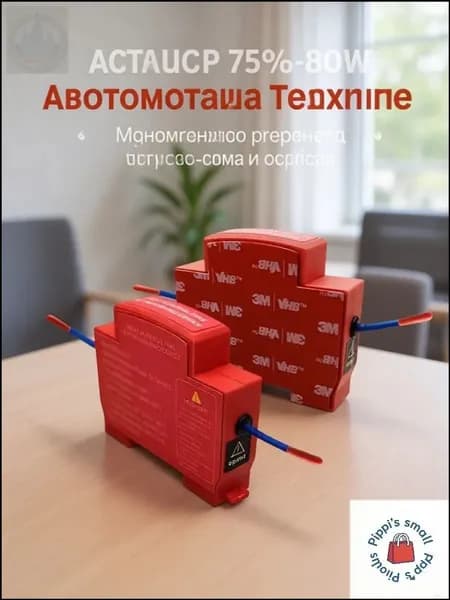 Самоактивирующийся огнетушитель для электрических шкафов, двойное сопло, монтаж на клей