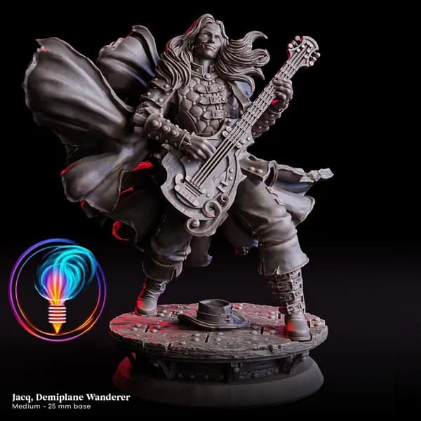 Фигурки для настольных игр, Жак, Странник полумира, ДнД, Dangeon and Dragons, sci-fi, pathfinder. база 25mm