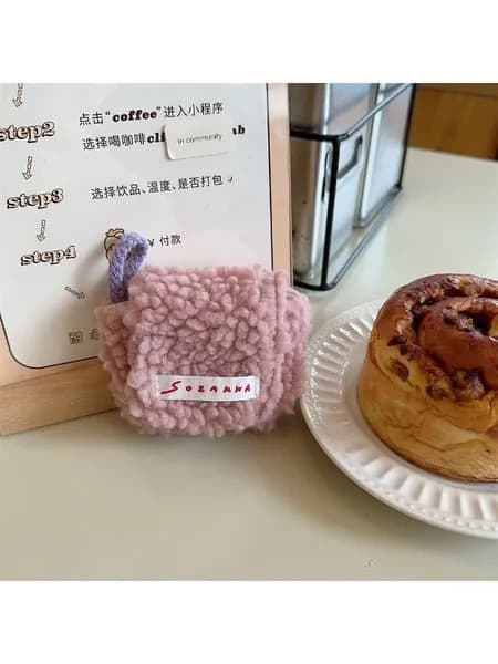 Сумка для наушников из плюшевого материала, защитный чехол для наушников