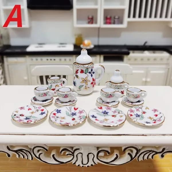 Мини керамический чайный сервиз