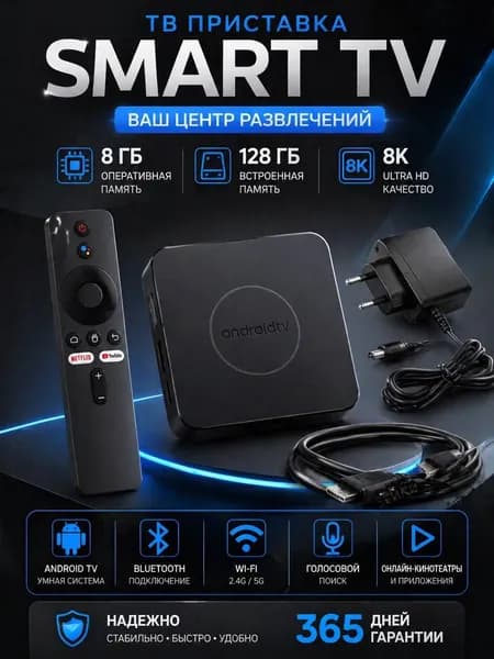 Приставка для телевизора андроид с SMART TV