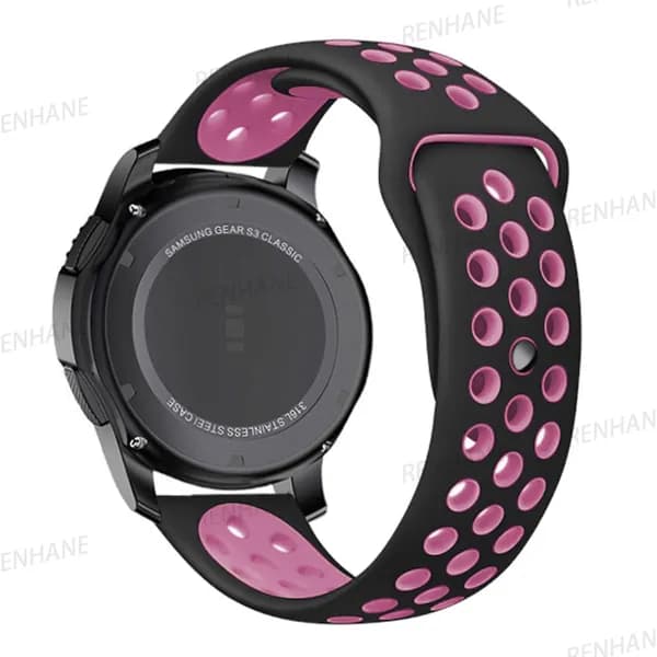 Силиконовый ремешок для часов 20мм / Браслет для смарт часов Xiaomi Amazfit Samsung Honor Huawei