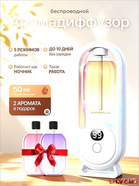 Аромадиффузор ультразвуковой 019f1c0c1cc8718e8f459a68015fdb57, белый