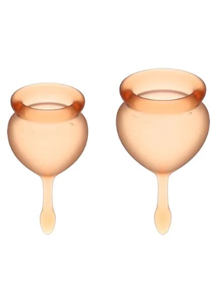 Набор менструальных чаш Satisfyer Feel good Menstrual Cup (orange)