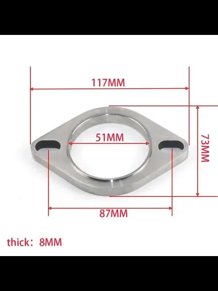 Фланец глушителя из нержавеющей стали 51mm