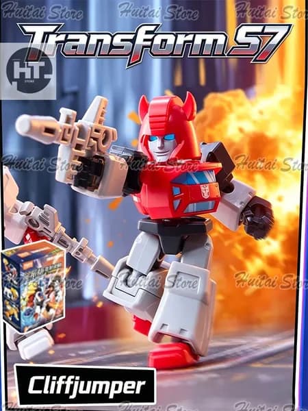 Blokees Version Series 7 Transformers "Cliffjumper" 6CM,Обозначенная модель,Требуется сборка.