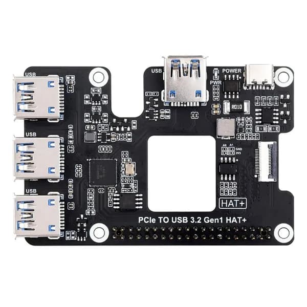 (Y S U H) Для 5 PCIe К USB 3.2 Gen1 HAT USB-Концентратору USB-Порты