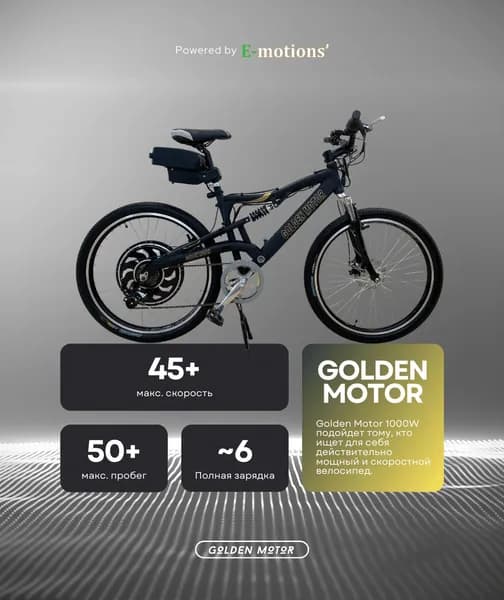 Golden Motor Электровелосипед, 1000 Вт