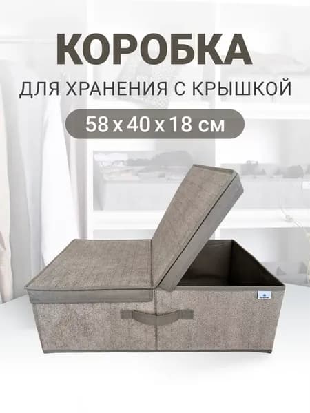 Коробка для хранения с крышкой 58х40х18