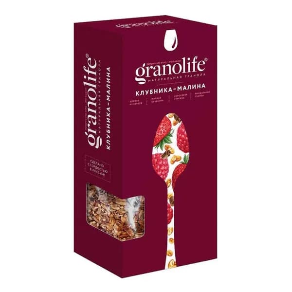 Гранола GranoLife клубника-малина 400 г (2 шт)
