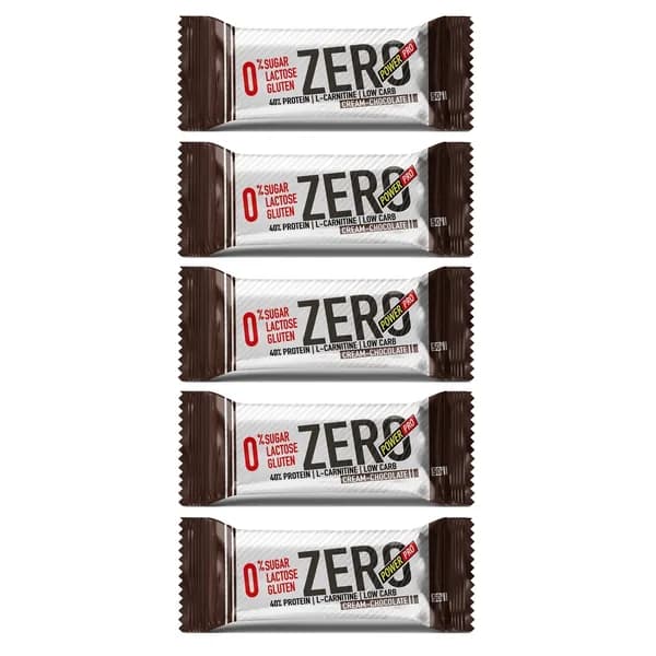 Протеиновый батончик 40% ZERO 5 шт 50 гр (Power Pro). Вкус: Шоколадный крем