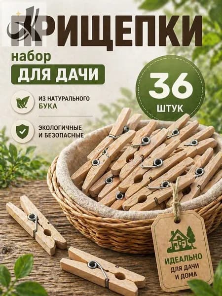 Прищепки для белья 36 шт.