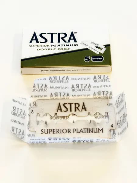 Двусторонние лезвия для бритья Astra Superior Platinum, 5 штук