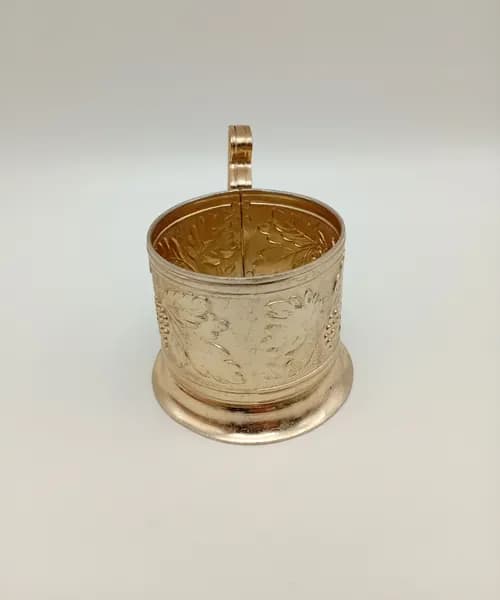 Подстаканник "Виноградная лоза". Алюминий. СССР. 1960-1969 гг.
