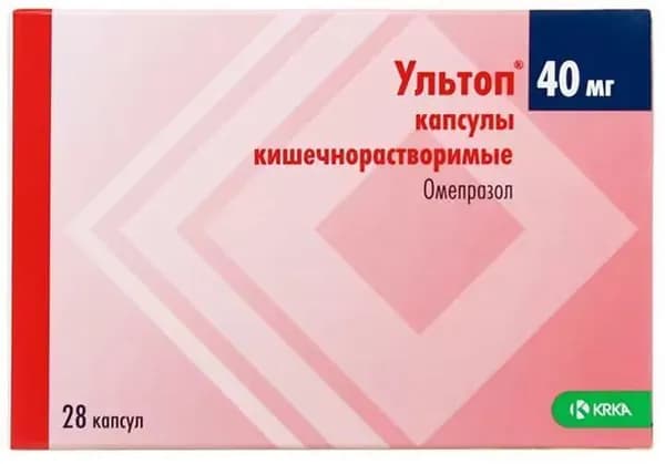 Ультоп, капсулы 40 мг, 28 шт.