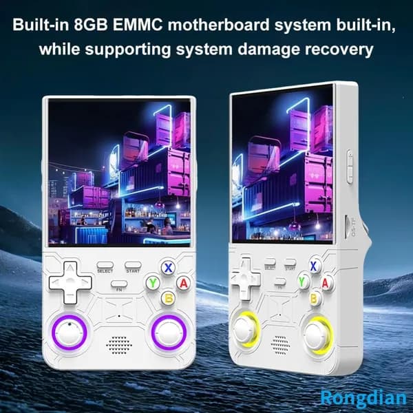 Портативная игровая консоль R36 Ultra с 4-дюймовым IPS экраном, 128 ГБ встроенной памяти